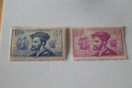 Delcampe - Jacques Cartier 2 Valeurs,neuf Avec Trace De Charnière - Sonstige & Ohne Zuordnung