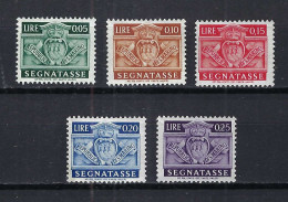 ITALIE Taxe Ca.1950-1960: Lot De Neufs* - Portomarken