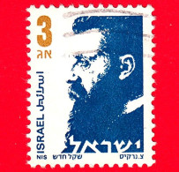 ISRAELE -  Usato - 1986 - Dr. Theodor Herzl  - 3 - Gebraucht (ohne Tabs)