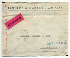 Athenes - Athen 1943 Nach Ansbach, 40 X Michel-Nr. 478 O, Expres, Zensur - Covers & Documents