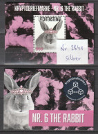 Liechtenstein Crypto Stamp Nr. 6 The Rabbit Virtuelles Silbernes Diadem ** Postfrisch - Unused Stamps