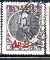 GREECE GRECIA ELLAS 1932 SIR EDWARD CODRINGTON SURCHARGED 2d On 5d USED USATO OBLITERE' - Usati
