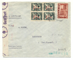 Athenes - Athen Ca. 1940 - Nach Eschwege, Zensur, Luftpost, Mi. 405 U. 4 X Zwangszuschagsmarke 67 - Storia Postale