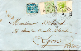 MONACO -- MONTE CARLO -- Enveloppe -- Affranchissement Divers -- Cad Monaco 18.1.1926 Pour Lyon - Used Stamps