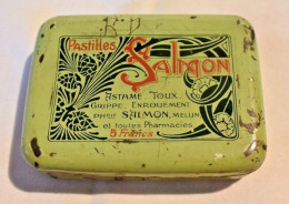 C20 Boite Métallique Pastilles Toux Salmon Grippe - Boîtes