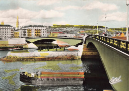 Rouen * Péniche Batellerie * Le Nouveau Pont Corneille * Barge Chalans Péniches - Rouen