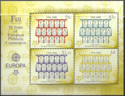 Fiji Fidschi 2005 2006 50 Years Europa Cept Stamps Michel No. Bl. 48 (1109-12) MNH ** Postfr. Neuf - Fidji (1970-...)