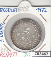 CR2467 MONEDA ARGELIA 5 DINARES 1972 PLATA  - Sonstige – Afrika