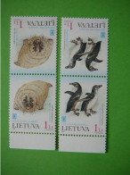 Penguins Seals Tet-bes # Lietuva Litauen Lituanie Litouwen Lithuania # 2000 MNH #Mi.733/4 - Lituanie