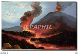 CPA Volcan Vesuvio In Eruzione - Disasters