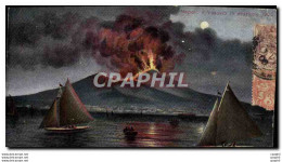 CPA Volcan Napoli Il Vesuvio In Eruzione Aprile 1906 - Rampen