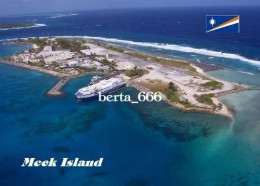Marshall Islands Meck Island Aerial View New Postcard - Marshall Islands
