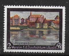 Deutsches Reich Wehrschatz 1912 Verein Für Deutschtum Ins Ausland Marienburg Cinderella Vignet Werbemarke Propaganda - Fantasy Labels