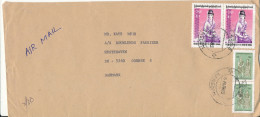 Burma Cover Sent Air Mail To Denmark 5-8-1985 - Myanmar (Burma 1948-...)