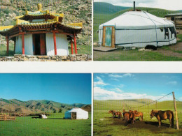 MONGOLIE Lot 5 Action Urgence Un Hiver  CPSM TBE - Mongolia