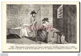 CPA Justice Charlotte Corday Dans Sa Cellule - Police - Gendarmerie