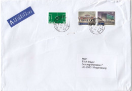 GOOD SWITZERLAND Postal Cover 2018 - Good Stamped: Soccer / Railway Stations - Lettres & Documents