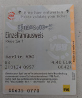 Germany Berlin Metro Ticket 2024 - Europa