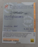 Germany Berlin Metro Ticket 2024 - Europa