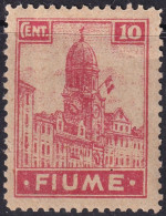 Fiume 1919 Sc 30a Sa A35 MH* Greyish Paper Paper Adhesion - Fiume