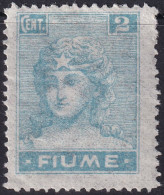 Fiume 1919 Sc 27a Sa B32 MH* Thin Translucent Paper - Fiume