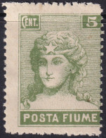 Fiume 1919 Sc 46 Sa 49 MH* - Fiume