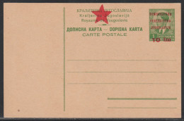 Yugoslavia, 1945, Split, Provisional Issue, 10 Kn. Postacard, Unused - Entiers Postaux
