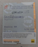 Germany Berlin Metro Ticket 2024 - Europe