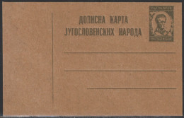 Yugoslavia, 1945, Private Postacard, Tito", Unused - Postal Stationery