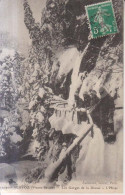 Servoz Les Gorges De La Diosaz L'Hiver  Carte Postale Animee 1913 - Bonneville