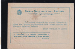 Calendarietto - Banca Nazionale Del Lavoro - Roma - Anno 1943 - Petit Format : 1941-60