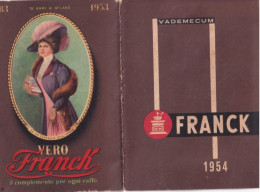 Calendarietto - Catte - Franck - Anno 1954 - Petit Format : 1941-60