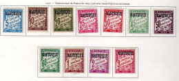 Martinique -  (1927)  - Timbres-Taxe - De France Surcharges -Neufs*  - MLH - Timbres-taxe