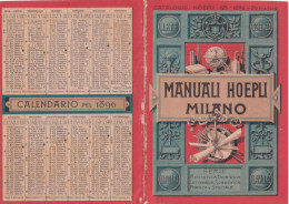 Calendarietto - Mauali Hoepli - Milano - Anno 1896 - Formato Piccolo : ...-1900