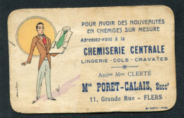 Calendrier De Poche 1932 "Chemiserie Centrale - Maison Poret-Calais à Flers (Orne)" - Formato Piccolo : 1921-40