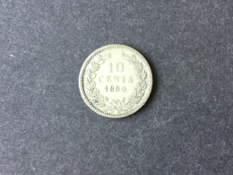 Pays-Bas Pièce 10 Cent Argent 1894 - 10 Cent