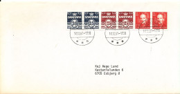 Denmark Cover With 6 Stripe From Booklet Esbjerg 12-12-1991 - Briefe U. Dokumente