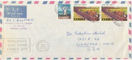 Zambia Air Mail Cover Sent To USA Lusaka 19-12-1978 Topic Stamps - Zambie (1965-...)