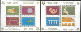 Serbia Yugoslavia 2005 2006 50 Years Europa Cept Stamps Mi.no. Bl. 59-60 (3257-64) MNH ** Postfrisch Neuf - 2005