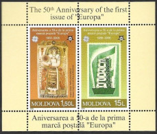 Moldova 2005 2006 50 Years Europa Cept Stamps Mi.no. Bl. 33 (518-19) MNH ** Postfrisch Neuf - 2005