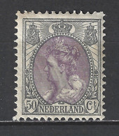 NVPH Nederland Netherlands Holanda, Pays Bas Niederlande 75 MLH/ongebruikt ;  Wilhelmina 1899 - Ongebruikt