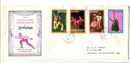 JAMAIQUE - Affranchissement Sur Lettre - FDC Compagnie Nationale De Danse Et Théatre - Jamaica (1962-...)