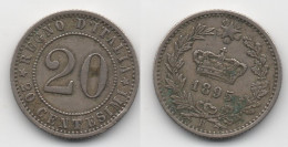 +   ITALIE + 20 CENTESIMI 1895 R  + - 1900-1946 : Victor Emmanuel III & Umberto II