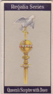 7 Queens Sceptre With Dove  - Carreras Cigarette Card - Regalia Series 1925 - Royalty - Player's