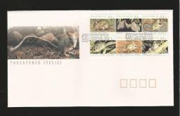 Australien 1992  Mi.Nr. 1273 / 78 , First Day Of Issue  02 January 1992 - Threatend Species - - FDC