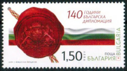 Bulgaria 2019 - 140 Years Of Bulgarian Diplomacy– One Postage Stamp MNH - Ungebraucht