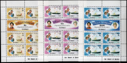 TUVALU Timbres-Poste N°155 à 160** Feuillets Neufs Sans Charnières TB Cote : 35€00 - Tuvalu