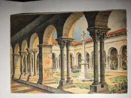 CPSM BARRE DAYEZ 2321 C - Illustrateur Barday  - Vienne - Ancienne Abbaye De Saint André Le Bas - Barday