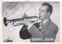 GEORGES JOUVIN-autographe Sur Programme Pathé Marconi Format 13 X 18 Cm - Cantantes Y Musicos