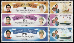 TUVALU Timbres-Poste N°156** à 160** Neufs Sans Charnières TB Cote : 12€50 - Tuvalu
